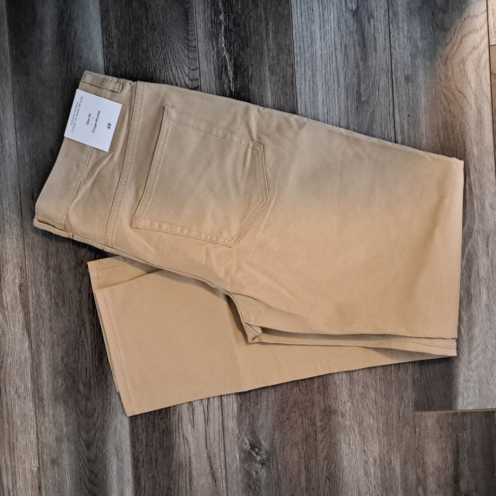 H&M Slim Fit Cotton Twill 33 30 Brand New